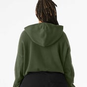 Back view of FWD Fashion Women’s Sponge Fleece Cinched Bottom Hoodie