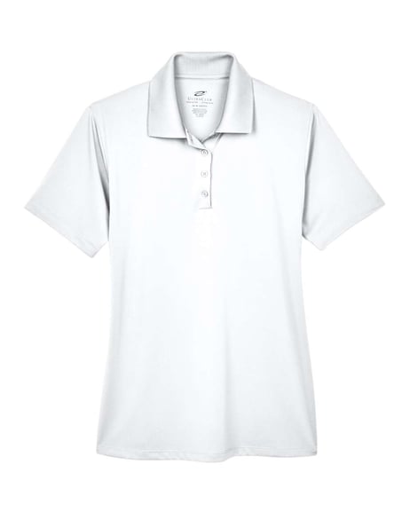 Front view of Women's Cool & Dry 8-Star Elite Performance Interlock Polo