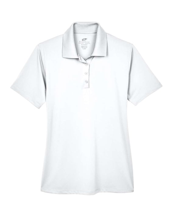 Front view of Women’s Cool & Dry 8-Star Elite Performance Interlock Polo