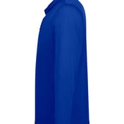 Side view of Zone Performance Long Sleeve Polo