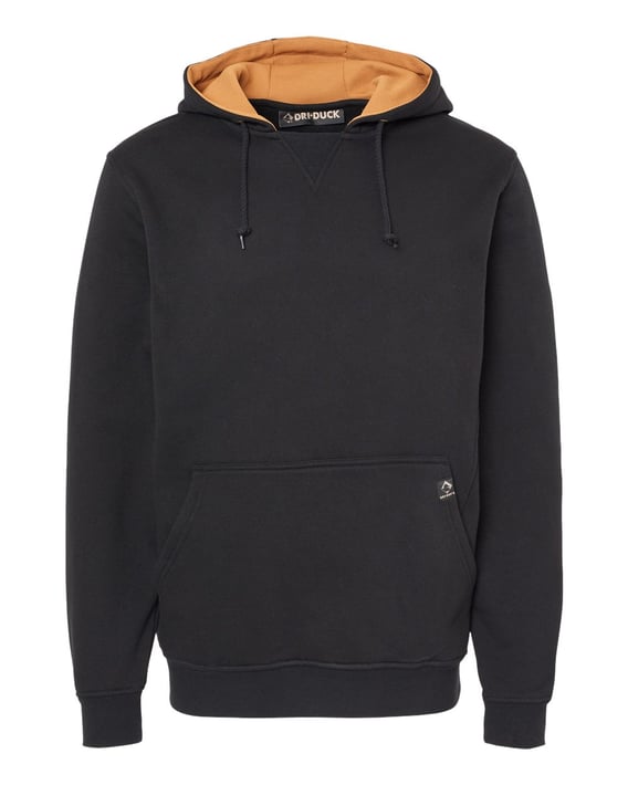 Front view of Woodland Fleece Hooded Pullover