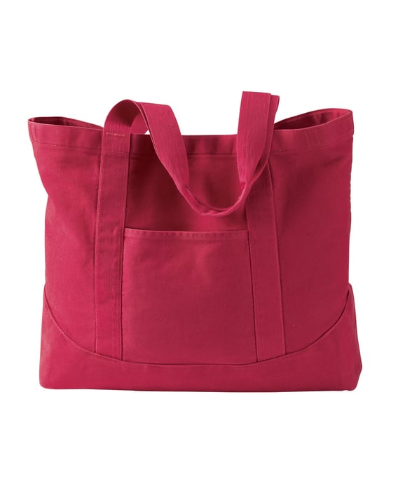 Front view of Pigment-Dyed Large Canvas Tote
