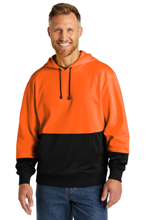 Front view of Enhanced Visibility Fleece Pullover Hoodie