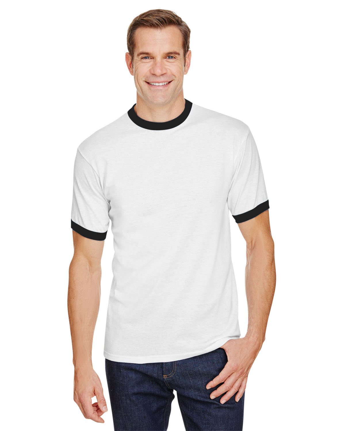 Front view of Adult Ringer T-Shirt