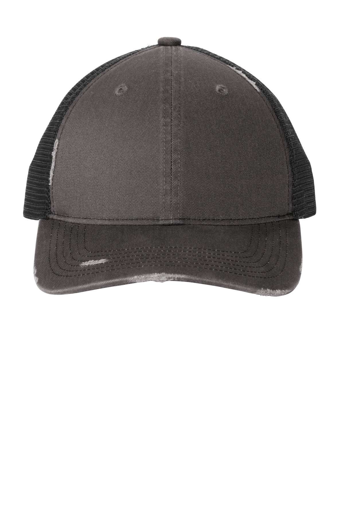 Front view of Distressed Mesh Back Cap