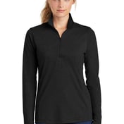 Front view of Ladies PosiCharge ® Tri-Blend Wicking 1/4-Zip Pullover