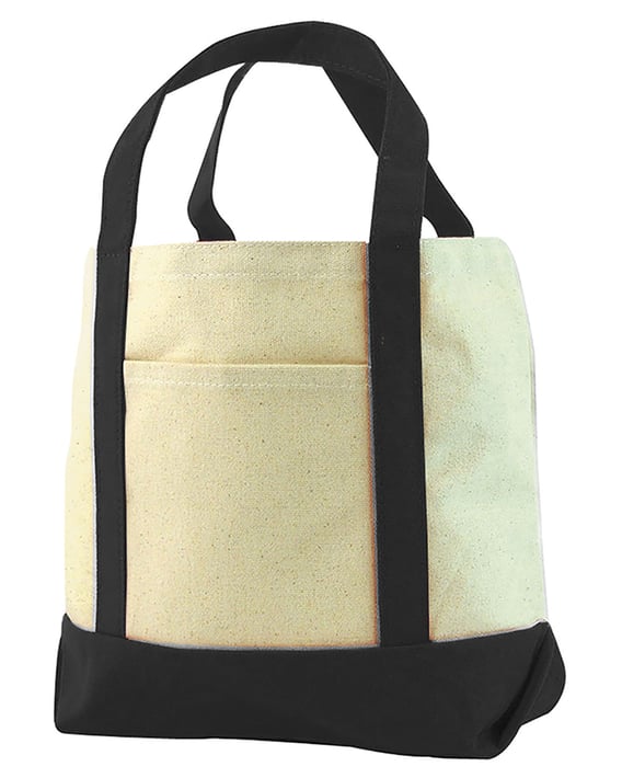 Front view of Seaside Cotton Canvas Tote