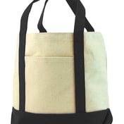 Front view of Seaside Cotton Canvas Tote