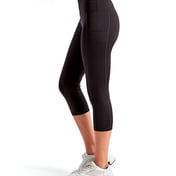 Side view of Women’s Three-Quarter Performance Leggings