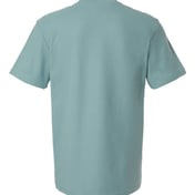 Back view of Pique Mockneck Tee