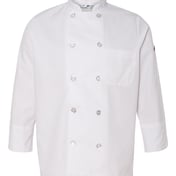 Front view of Women’s Ten Button Chef Coat