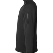 Side view of Fusion ChromaSoft™ Fleece Quarter-Zip Pullover