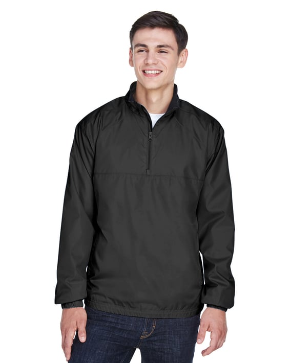 Front view of Adult Micro-Poly Quarter-Zip Wind Shirt