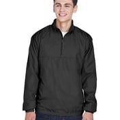 Front view of Adult Micro-Poly Quarter-Zip Wind Shirt