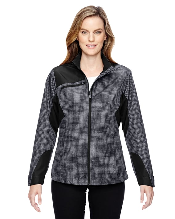 Front view of Ladies’ Sprint Interactive Printed LightweightJacket