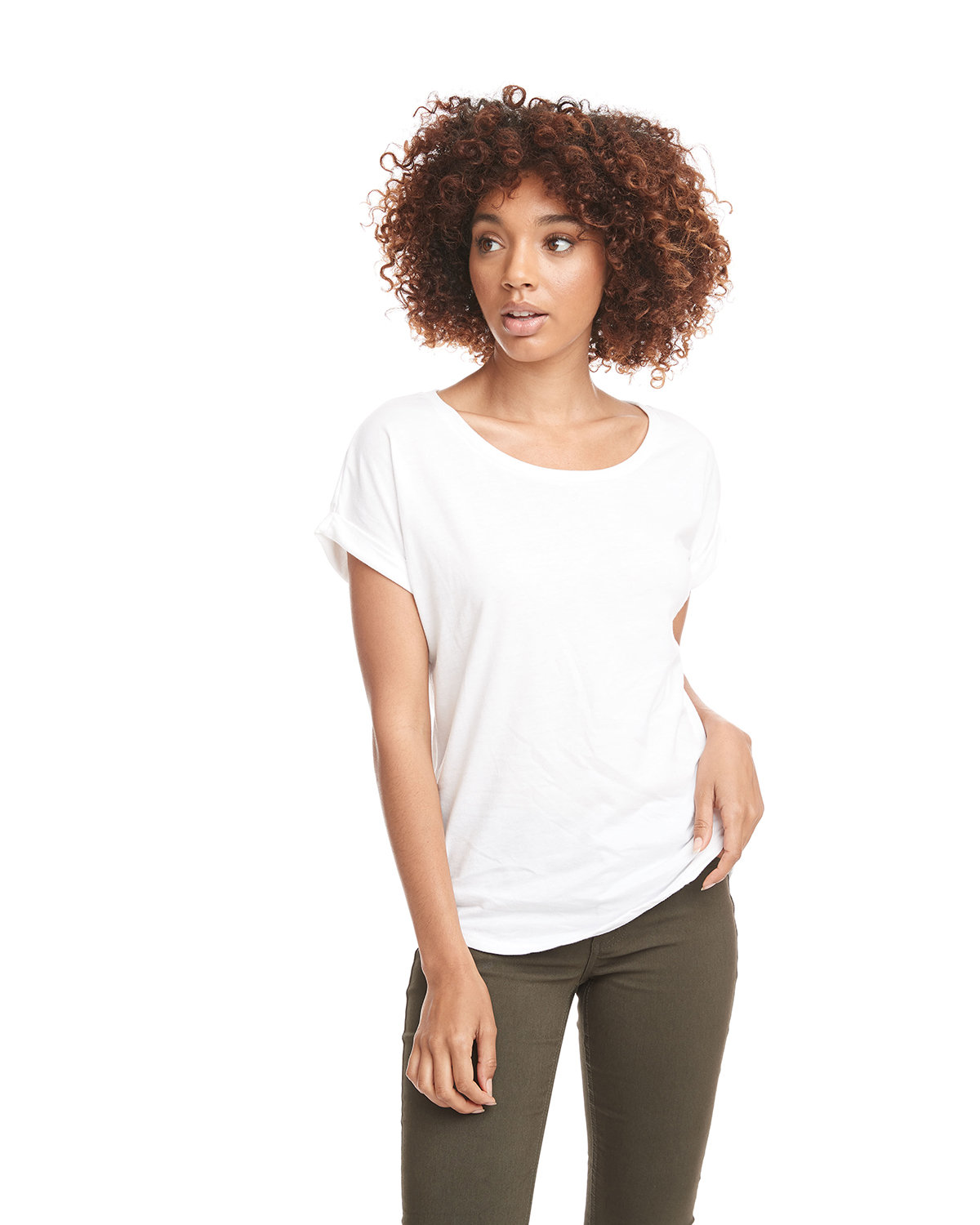 Front view of Ladies’ Dolman With RolledSleeves