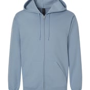 Front view of Softstyle® Full-Zip Hooded Sweatshirt
