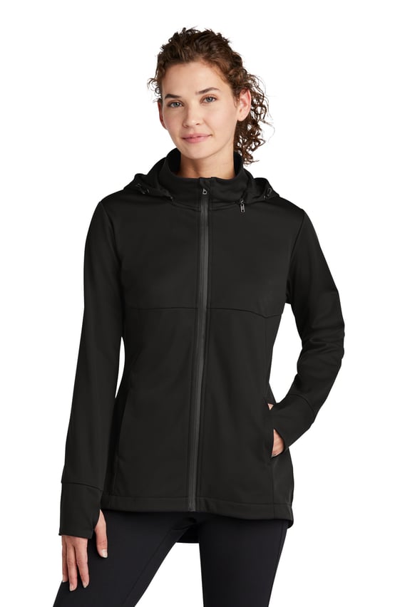 Front view of Women’s Hooded Soft Shell Jacket