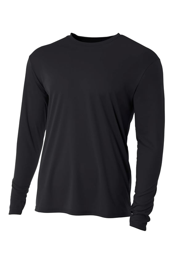 Front view of Youth Cooling Performance Long Sleeve Tee