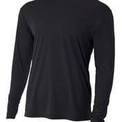 Front view of Youth Cooling Performance Long Sleeve Tee