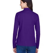 Back view of Ladies’ Pinnacle Performance Long-Sleeve Piqué Polo