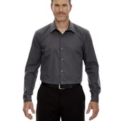 Front view of Men’s Boardwalk Wrinkle-Free Two-Ply 80’s Cotton Striped Tape Shirt