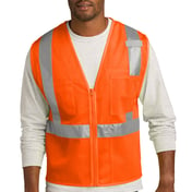 Front view of ANSI 107 Class 2 Mesh Zippered Vest