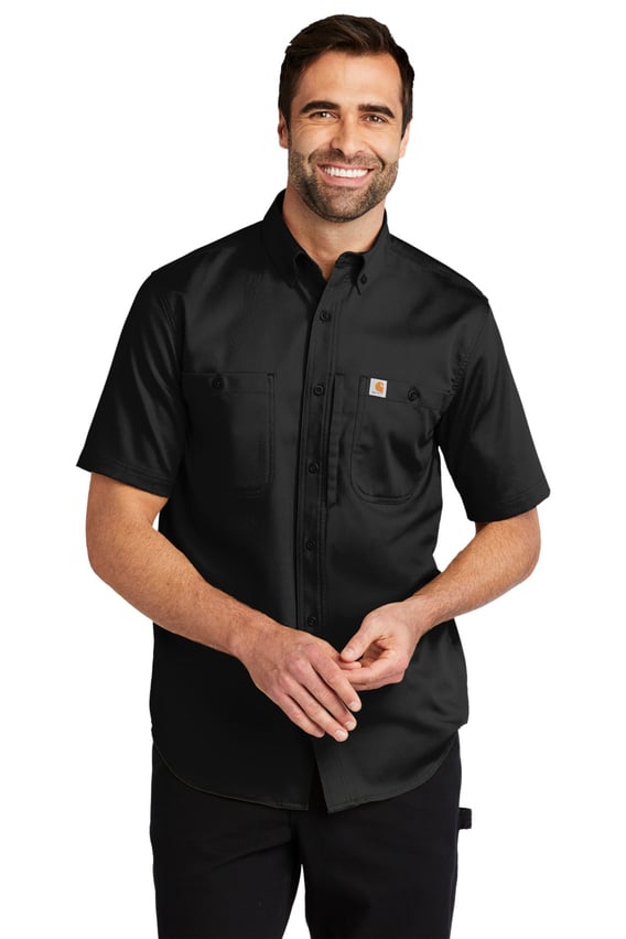 Front view of Rugged Professional Series Short Sleeve Shirt