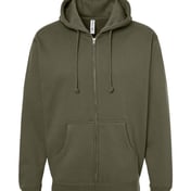 Front view of Heavyweight Full-Zip Hooded Sweatshirt