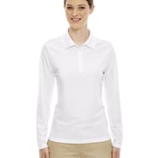 Front view of Ladies’ Pinnacle Performance Long-Sleeve Piqué Polo