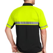 Back view of Select Lightweight Snag-Proof Enhanced Visibility Polo