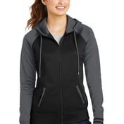 Front view of Women’s Sport-Wick® Varsity Fleece Full-Zip Hooded Jacket