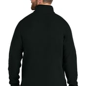 Back view of Textured 1/2-Zip Fleece Jacket