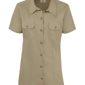 Front view of Women’s Short Sleeve Work Shirt