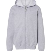 Front view of Heavy Blend™ Youth Full-Zip Hooded Sweatshirt