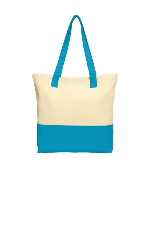 Front view of Colorblock Cotton Tote