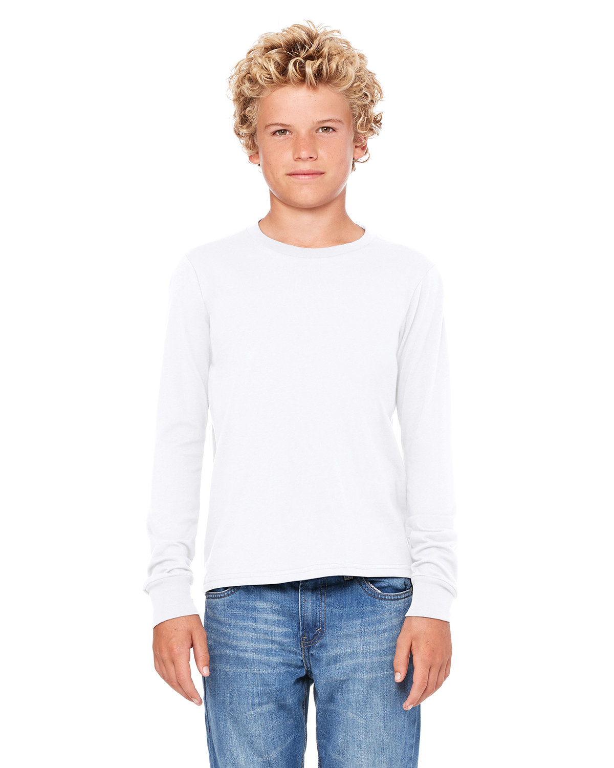 Front view of Youth Jersey Long-Sleeve T-Shirt