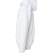 Side view of Softstyle® Youth Midweight Hooded Sweatshirt
