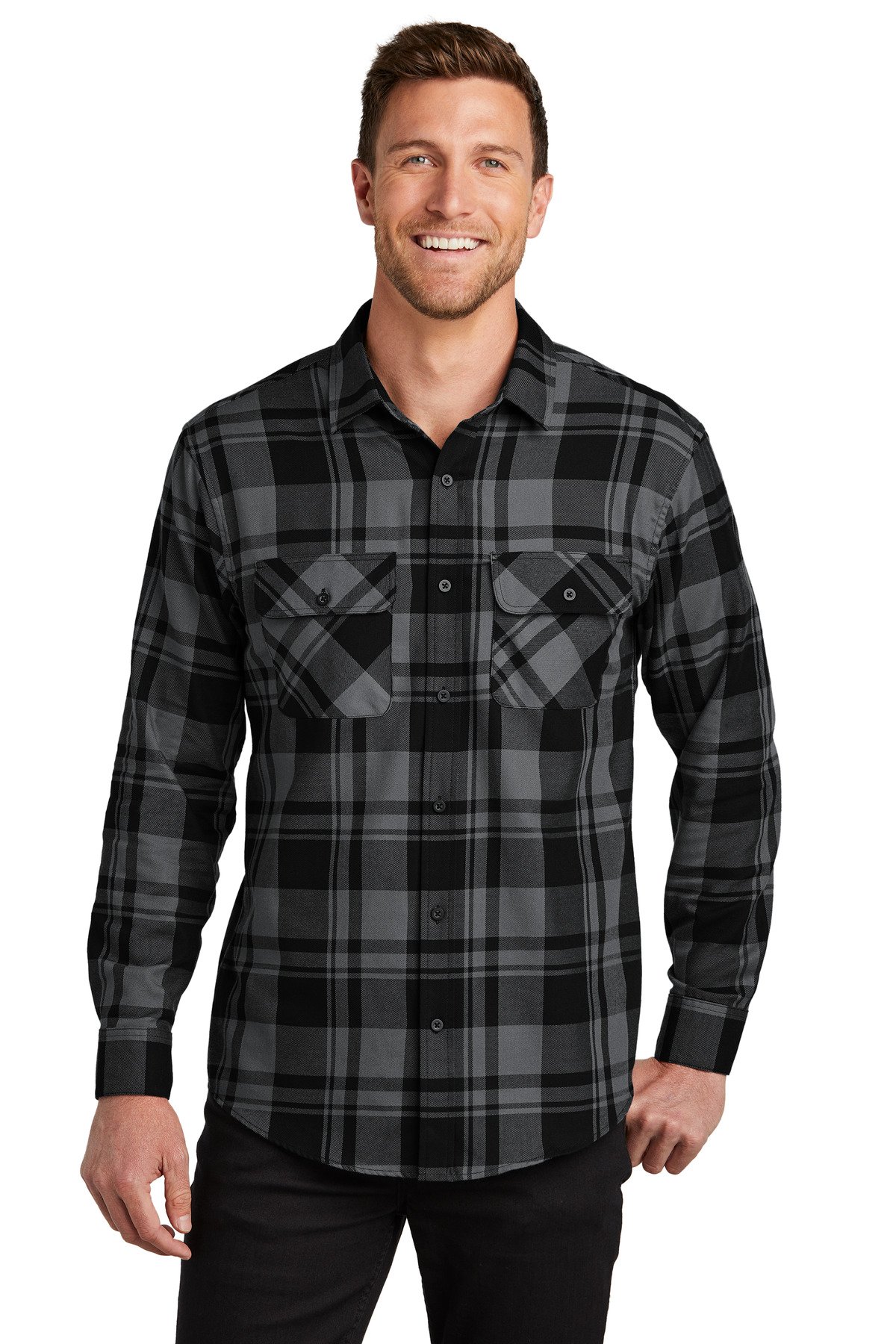 Front view of Plaid Flannel Shirt
