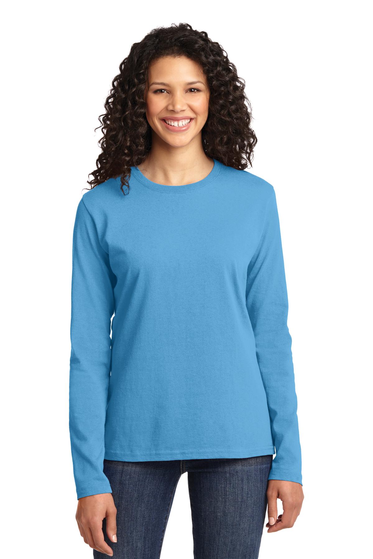 Front view of Women’s Long Sleeve Core Cotton Tee