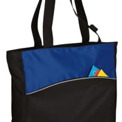 Front view of Two-Tone Colorblock Tote