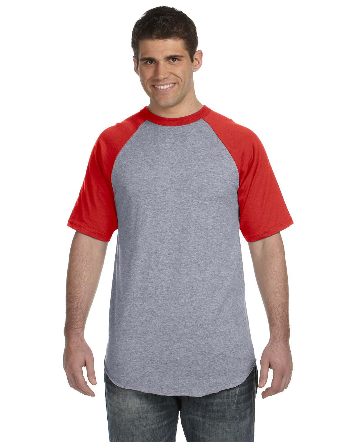 Front view of Adult Short-Sleeve Baseball Jersey