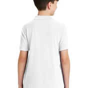 Back view of Youth Silk Touch Polo