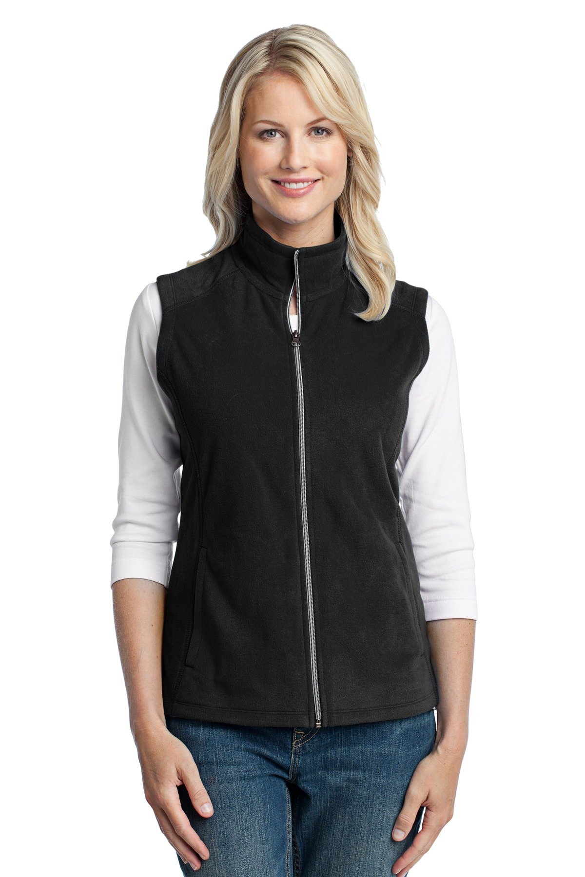 Front view of Women’s Microfleece Vest