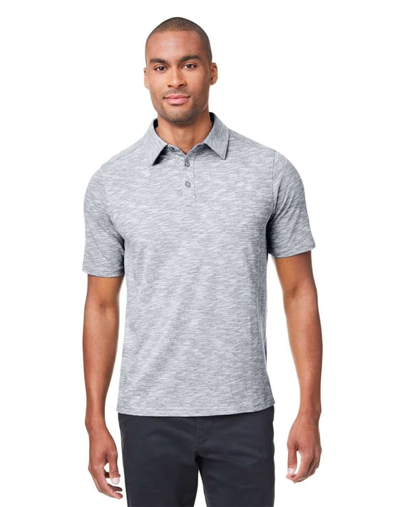 Front view of Eclipse Jacquard Polo