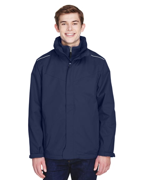 Front view of Men's Tall Region 3-in-1 Jacket With Fleece Liner