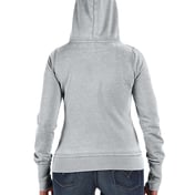 Back view of Ladies’ Zen Full-Zip Fleece Hooded Sweatshirt