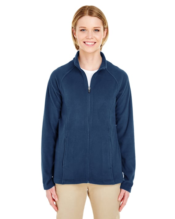 Front view of Ladies’ Cool & Dry Full-Zip Microfleece