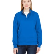 Front view of Ladies’ 7.2 Oz. Sofspun Quarter-Zip Sweatshirt