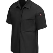 Side view of Women’s Poplin Airflow Cook Shirt With OilBlok